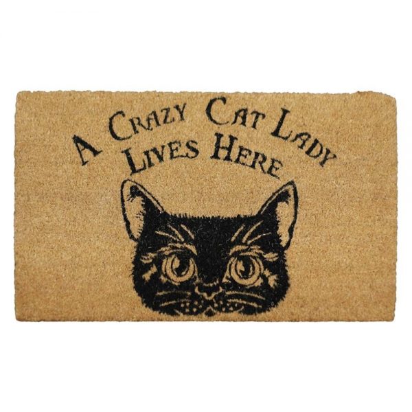 Crazy Cat Lady Doormat 45x75cm